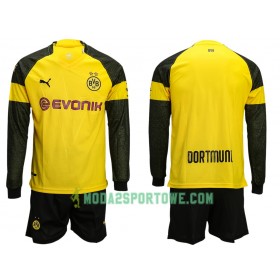 Koszulka Borussia Dortmund Dziecięcy Domowe Stroje Piłkarskie 2018/19 Długi Rękaw